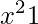 x^2{1}