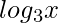 log_{3} x