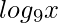 log_{9} x