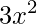 3x^{2}