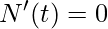  N'(t)=0