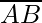 \overline{AB}