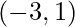 (-3,1)