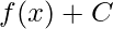 f(x)+C