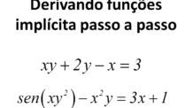 Derivando uma função implícita – diferenciação implícita